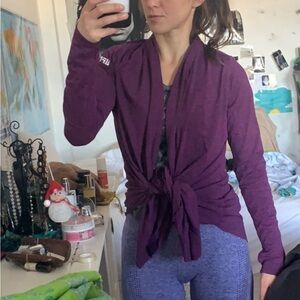 Purple sporty shawl